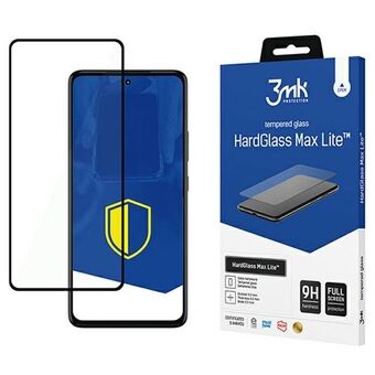 3MK HardGlass Max Lite voor Motorola Moto G7, zwarte kleur, FullScreen Glass Lite.