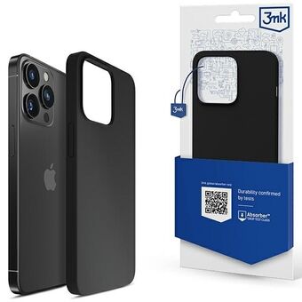 3MK Silicone Cover iPhone 14 Pro 6.1" zwart/zwart