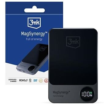 3MK MagSynergy Powerbank 10000mAh met draadloze MagSafe-oplaadfunctie