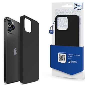 3MK Silicone Cover iPhone 12 Pro Max 6.7" zwart/zwart