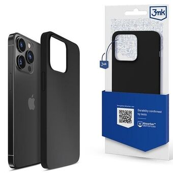 3MK Silicone Cover iPhone 13 Pro Max 6.7" zwart/zwart