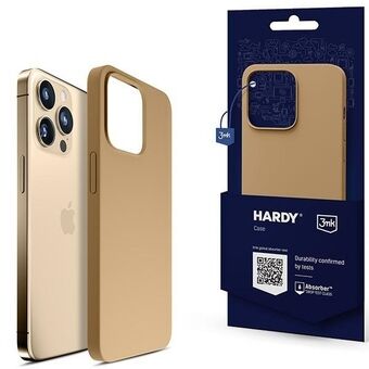 3MK Hardy Case voor iPhone 13 Pro 6,1" in goudkleurig/gouden MagSafe