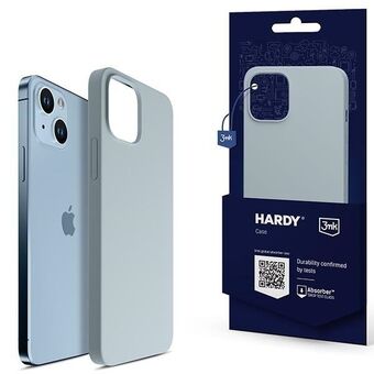 3MK Hardy Hoesje voor iPhone 14 / 15 / 13 6,1" in blauw/sierra blue met MagSafe.