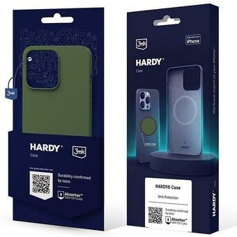 3MK Hardy Case iPhone 15 / 14 / 13 6.1" in het groen/alpine groen met MagSafe.