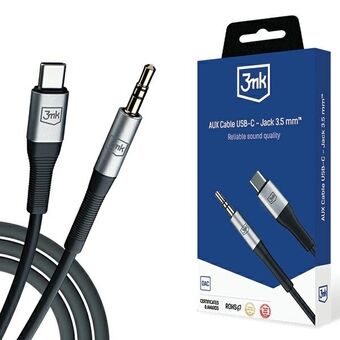 3MK USB-C - Jack 3,5 mm Kabel AUX 1m