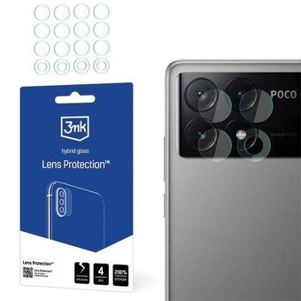 3MK Lens Protect Poco X6 Pro 5G - Bescherming voor de camera lens, set van 4 stuks.