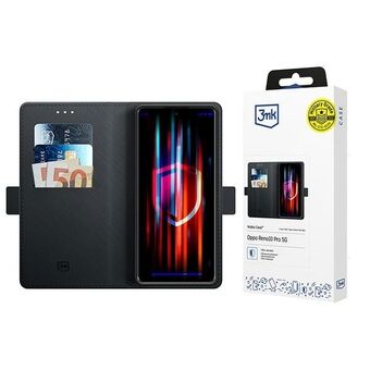 3MK Wallet Case voor Oppo Reno 10 Pro 5G in het zwart