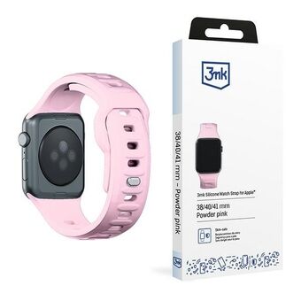 3MK Siliconen Horlogebandje roze/poederroze voor Apple Watch 38/40/41mm