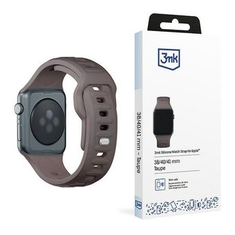 3MK Siliconen Horlogebandje in brązowy/taupe voor Apple Watch 42/44/45/49mm