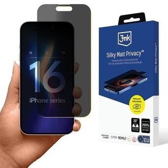 3MK Silky Matt Privacy iPhone 16 6.1" Privacy folie