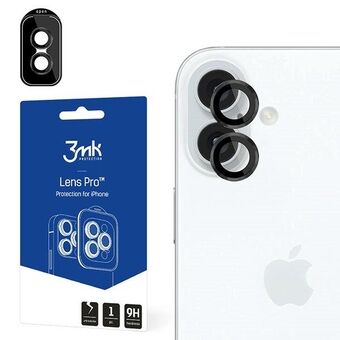 3MK Lensbescherming Pro iPhone 16/ 16 Plus Zwart