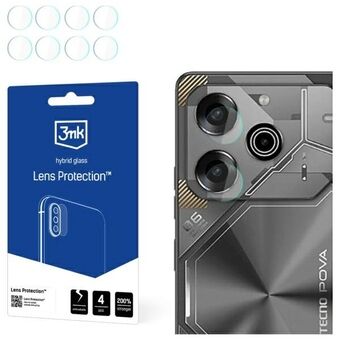 3MK Lens Protect Tecno Pova 6 Neo Bescherming voor de cameralens 4 stuks.