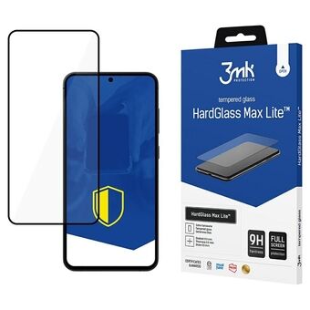 Gehard glas 3MK HardGlass Max Lite Zwart voor Samsung Galaxy S25+ zwart/black