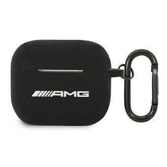 AMG AMA3RBK AirPods 3 hoes zwart/zwarte siliconen groot logo