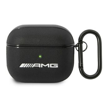 AMG AMA3SLWK AirPods 3 hoesje zwart leer.