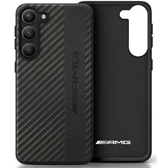 AMG AMHCS23MBLSCA S23+ S916 zwart/zwart hardcase Carbon Stripe en reliëf