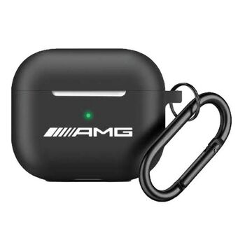 AMG AMAP2RBK AirPods Pro 2 cover zwart/zwart Silicone wit logo