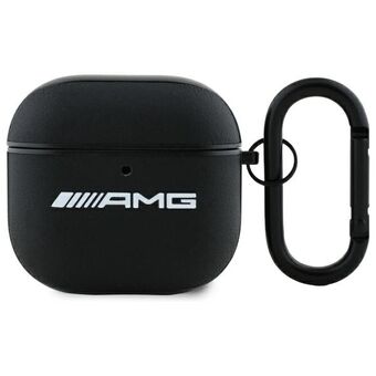 AMG AMA4SLWK AirPods 4 hoesje wit/witte Leren Witte Logo