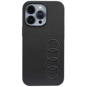 Audi synthetisch leer iPhone 13 Pro / 13 6.1" zwart/zwart hardcase AU-TPUPCIP13P-TT/D1-BK