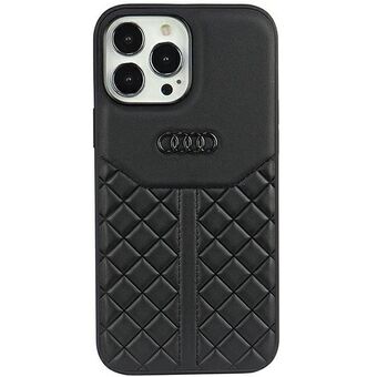 Audi lederen iPhone 13 Pro / 13 6.1" zwart/zwart hoesje AU-TPUPCIP13P-Q8/D1-BK