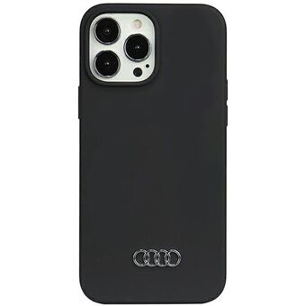 Audi Silicone Cover iPhone 13 Pro Max 6,7" zwart/zwart hardcase AU-LSRIP13PM-Q3/D1-BK