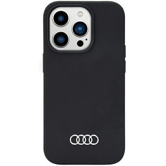 Audi Silicone Cover iPhone 14 Pro Max 6,7" zwart/zwart hardcase AU-LSRIP14PM-Q3/D1-BK