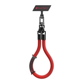 Audi universele telefoonlanyard 28cm 8mm rood/red AUS-HSL10-RSQ/D1-RD