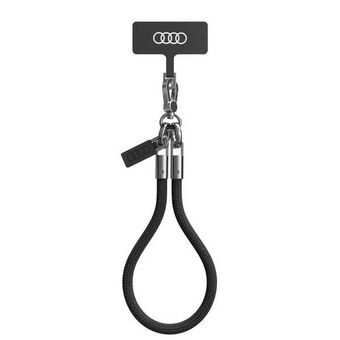 Audi universele telefoonlanyard 28cm 8mm zwart/black AU-HSL8-R8/D1-BK