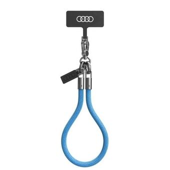 Audi universele telefoonsleutelhanger 28cm 8mm blauw/blue AU-HSL8-R8/D1-BE