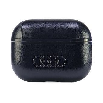 Audi Lederen Grote Logo AirPods Pro 2 hoes zwart/black AU-APP2-GT/D3-BK