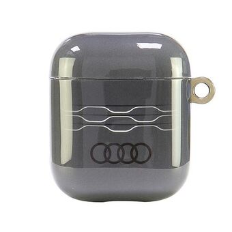 Audi IML Geometrisch Patroon AirPods 1/2    hoesje grijs/gray AU-IMLAP-A6/D3-GY