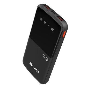 AWEI PowerBank P10K 10000 mAh 22.5W zwart/black