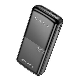 AWEI PowerBank P13K 20000mAh 22.5W zwart Digital Display