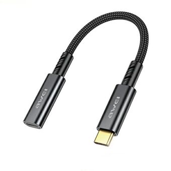 AWEI-adapter CL-216T Lightning/USB-C zwart