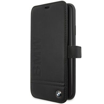 Etui boek BMW BMFLBKSN65LLSB iPhone 11 Pro Max zwart/zwart handtekening