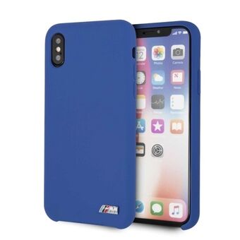 Hardcase hoesje BMW BMHCPXMSILNA iPhone X / Xs blauw / marineblauw Silicone M Collection