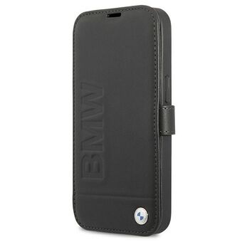 Etui BMW BMFLBKP13LSLLBK iPhone 13 Pro /13 6,1" zwart/zwart boek Handtekening.