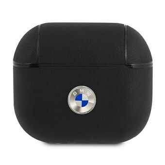 BMW BMA3SSLBK AirPods 3 hoes zwart/zwart echt leer zilver logo