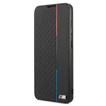 Etui BMW BMBKS21FETRTBK S21 FE G990 zwart/black bookcase M Collection Triangles