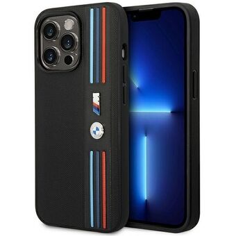 Etui BMW BMHCP14L22PPMK voor iPhone 14 Pro 6,1" in zwart Tricolor M Collection