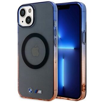 Hoesje BMW BMHMP14SHTGE iPhone 14 6.1" grijs/grijze hardcase Gradient Bumper MagSafe