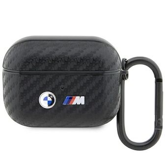 BMW BMAPWMPUCA2 AirPods Pro cover zwart/zwart Carbon Double Metal Logo