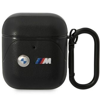 BMW BMA222PVTK AirPods 1/2 hoes zwart/zwart leer Curved Line