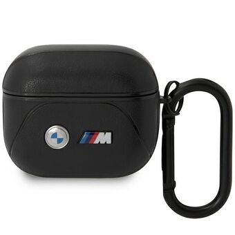 BMW BMA322PVTK AirPods 3 gen cover zwart/zwart leer Curved Line