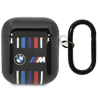 BMW BMA222SWTK AirPods 1/2 hoes zwart/zwart Veelkleurige lijnen