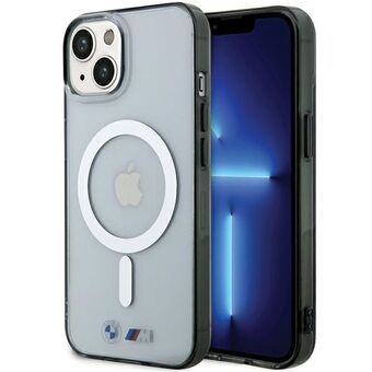 BMW BMHMP15SHCRS iPhone 15 / 14 / 13 6.1" doorzichtig/transparant hardcase Zilveren Ring MagSafe