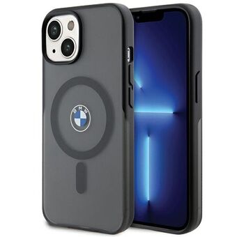 BMW BMHMP15SDSLK iPhone 15 / 14 / 13 6.1" zwart hardcase IML Signature MagSafe