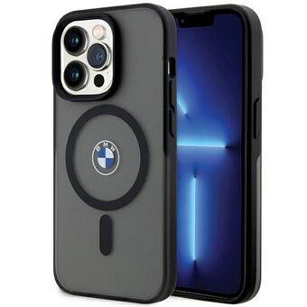 BMW BMHMP15LDSLK iPhone 15 Pro 6.1" zwart hardcase IML Signature MagSafe