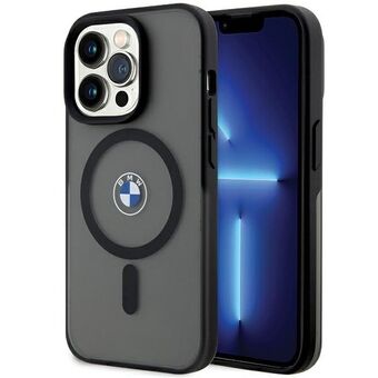 BMW BMHMP15XDSLK iPhone 15 Pro Max 6.7" zwarte hardcase IML Signature MagSafe