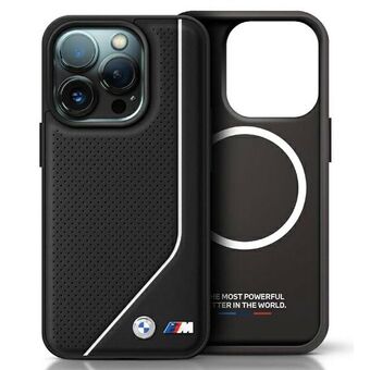 BMW BMHMP16L23PUCPK iPhone 16 Pro 6.3" zwart/black hardcase M Perforated Twisted Line MagSafe